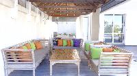 cool patio of Saint Barth Villa Eole luxury holiday home, vacation rental