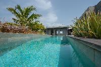 cool swimming pool of Saint Barth Villa Lagon Vert luxury holiday home, vacation rental