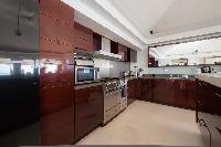 swanky kitchen of Saint Barth Villa Gouverneur Dream luxury holiday home, vacation rental