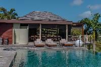 cool swimming pool of Saint Barth Villa Castle Rock luxury holiday home, vacation rental