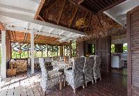 cool dining room of Saint Barth Villa Lama luxury holiday home, vacation rental