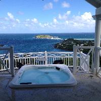 relaxing hot tub in Saint Barth Villa Milonga luxury holiday home, vacation rental
