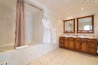 cool bathroom interiors of Saint Barth Villa Rising Sun holiday home, luxury vacation rental