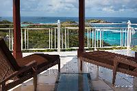 beautiful balcony of Saint Barth Villa Rising Sun holiday home, luxury vacation rental