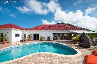 relaxing pool of Saint Barth Villa Rising Sun holiday home, luxury vacation rental