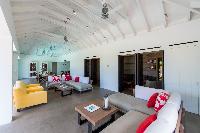 pleasant living room of Saint Barth Villa Sereno 2 luxury holiday home, vacation rental