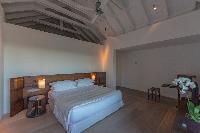 clean bedroom linens in Saint Barth Villa Sereno 2 luxury holiday home, vacation rental