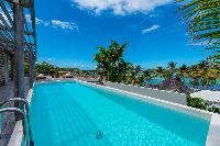 cool swimming pool of Saint Barth Villa Sereno 2 luxury holiday home, vacation rental
