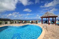 impressive poolside of Saint Barth Villa The Panorama Estate luxury holiday home, vacation rental