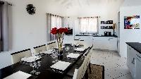 cool dining room of Saint Barth Villa The Panorama Estate luxury holiday home, vacation rental