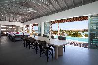 cool dining room of Saint Barth Villa Sereno 1 luxury holiday home, vacation rental