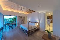 clean bedroom linens in Saint Barth Villa Sereno 1 luxury holiday home, vacation rental