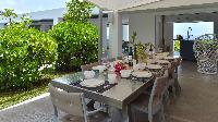 pretty patio of Saint Barth Villa Casa Del Mar luxury holiday home, vacation rental