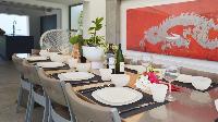 delightful dining area in Saint Barth Villa Casa Del Mar luxury holiday home, vacation rental