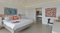 crisp bed sheets in Saint Barth Villa Casa Del Mar luxury holiday home, vacation rental
