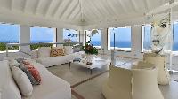 beautiful living room of Saint Barth Villa Casa Del Mar luxury holiday home, vacation rental