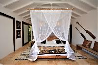 clean bedroom linens in Saint Barth Luxury Villa Amancaya Estate vacation rental