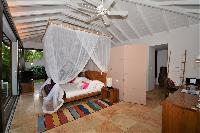cool canopy bed in Saint Barth Luxury Villa Amancaya Estate vacation rental