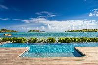 cool swimming pool of Saint Barth Villa Bleu luxury holiday home, vacation rental