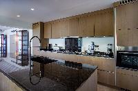 modern kitchen appliances in Saint Barth Villa Bleu luxury holiday home, vacation rental