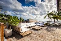 fantastic beachfront Saint Barth Luxury Villa Blanc Bleu holiday home, vacation rental