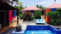 cool swimming pool of Saint Barth Villa Lezard Palace luxury holiday home, vacation rental