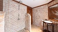 neat bathroom in Saint Barth Villa Indian Song luxury holiday home, vacation rental
