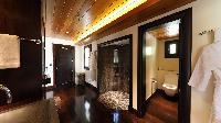 swanky bathroom in Saint Barth Villa Silver Rainbow luxury holiday home, vacation rental