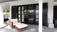 cool patio of Saint Barth Villa Silver Rainbow luxury holiday home, vacation rental