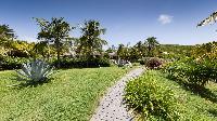 lovely garden of Saint Barth Villa Silver Rainbow luxury holiday home, vacation rental