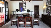 awesome dining room of Saint Barth Villa Silver Rainbow luxury holiday home, vacation rental