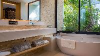 cool freestanding bathtub in Saint Barth Villa Neo luxury holiday home, vacation rental