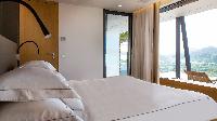 fresh bedroom linens in Saint Barth Villa Neo luxury holiday home, vacation rental