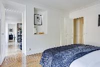 fresh and clean bedding in République - Voltaire luxury apartment