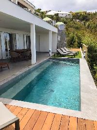 cool swimming pool of Saint Barth Villa Ouanalao luxury holiday home, vacation rental