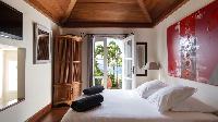 fresh bedroom linens in Saint Barth Villa Pasha luxury holiday home, vacation rental