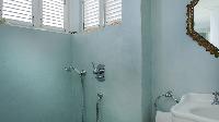 clean toilet and bath in Saint Barth Villa Mauresque luxury holiday home, vacation rental