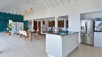 cool kitchen island in Saint Barth Villa Flamands Bay luxury holiday home, vacation rental