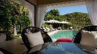 cool swimming pool of Saint Barth Villa Cumulus luxury holiday home, vacation rental