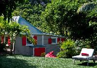 neat garden of Saint Barth Villa Cumulus luxury holiday home, vacation rental