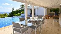 cool veranda of Saint Barth Villa - Bel Ombre luxury holiday home, vacation rental