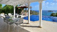 cool lanai of Saint Barth Villa - Bel Ombre luxury holiday home, vacation rental