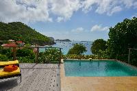 cool swimming pool of Saint Barth Villa Petit Saint Louis luxury holiday home, vacation rental
