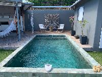 cool swimming pool of Saint Barth Villa Roche Brune luxury holiday home, vacation rental
