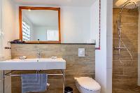 clean lavatory in Saint Barth Villa Lagon Rose luxury holiday home, vacation rental