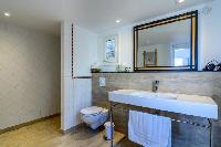 spic-and-span bathroom in Saint Barth Villa Lagon Rose luxury holiday home, vacation rental