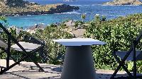 cool terrace of Saint Barth Villa Lagon Rose luxury holiday home, vacation rental