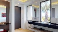 elegant bathroom in Saint Barth Villa Romane luxury holiday home, vacation rental