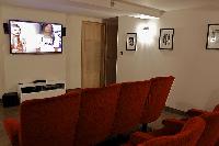 cool home theater of Cannes - Les Moufflets luxury apartment